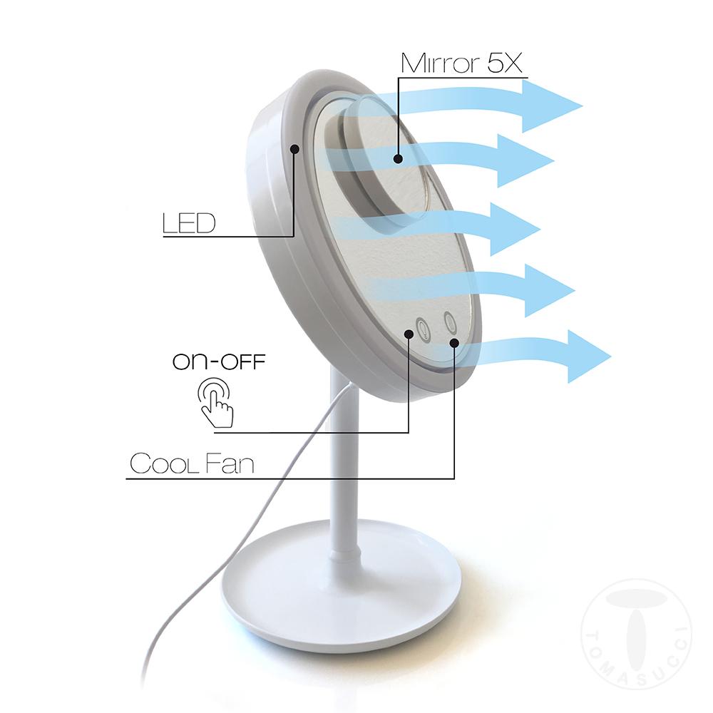 Tomasucci Specchio Da Tavolo Con Led MAKEUP