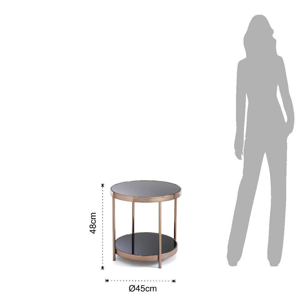 Tomasucci Tavolino / Comodino TWO RINGS ROSE GOLD