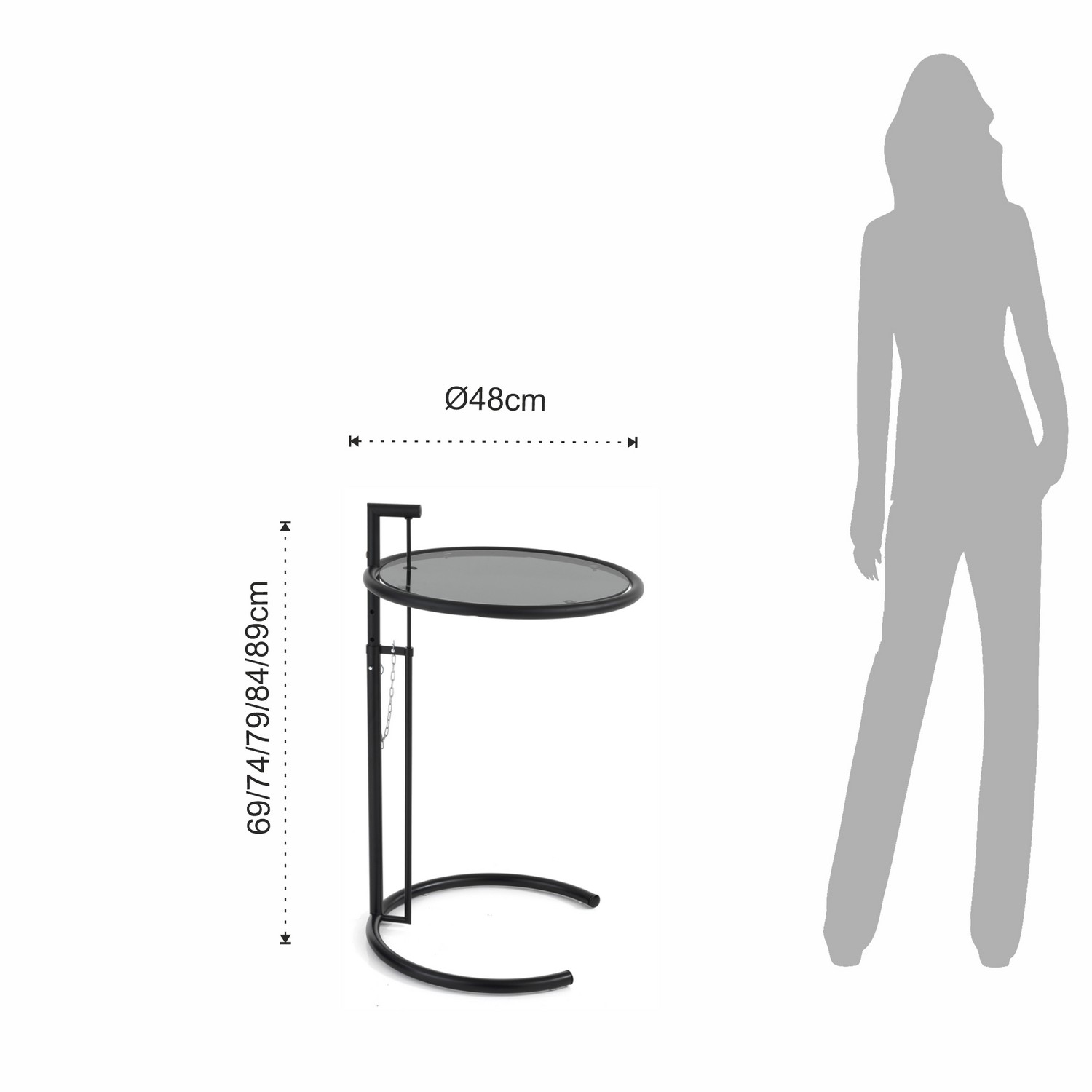 Tomasucci Tavolino HIP HOP BLACK