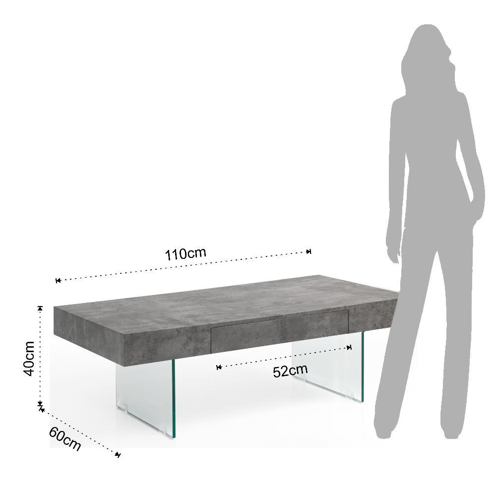 Tomasucci Tavolino WAVER CEMENT