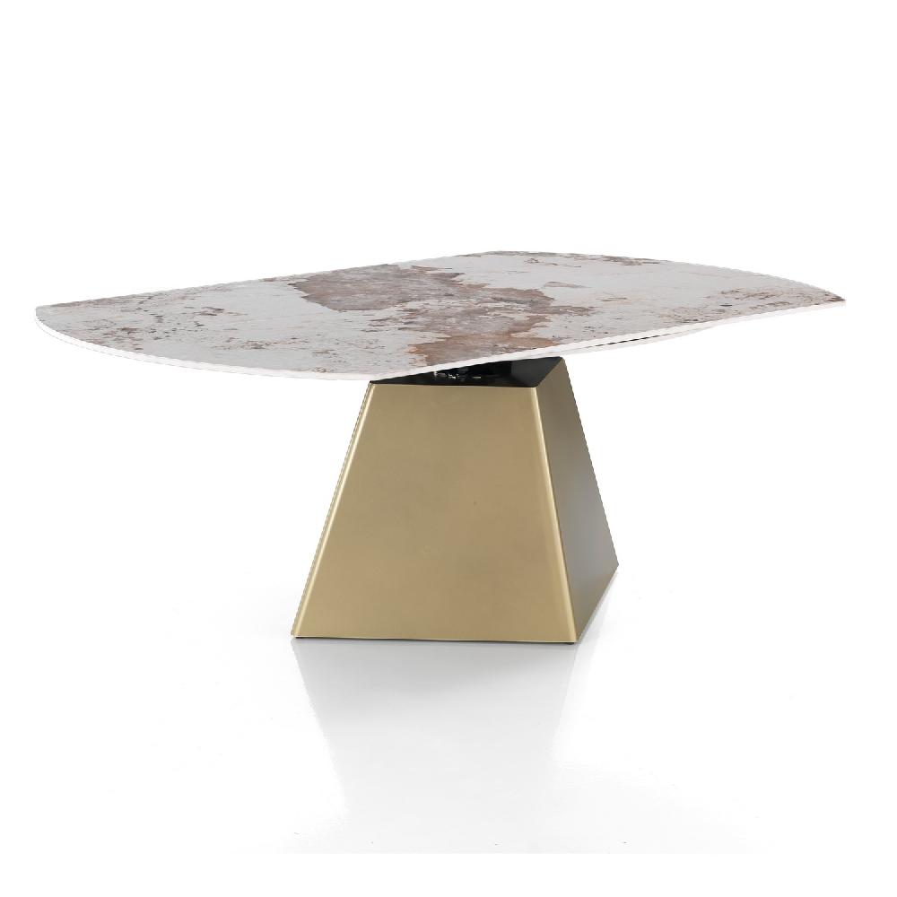 Tomasucci Tavolo allungabile BOLLARD ONICE GOLD