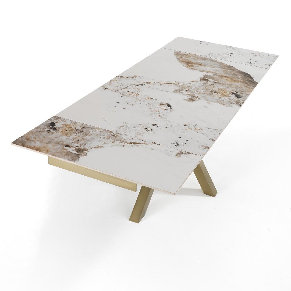 Tomasucci Tavolo Allungabile TYCHI ONICE GOLD