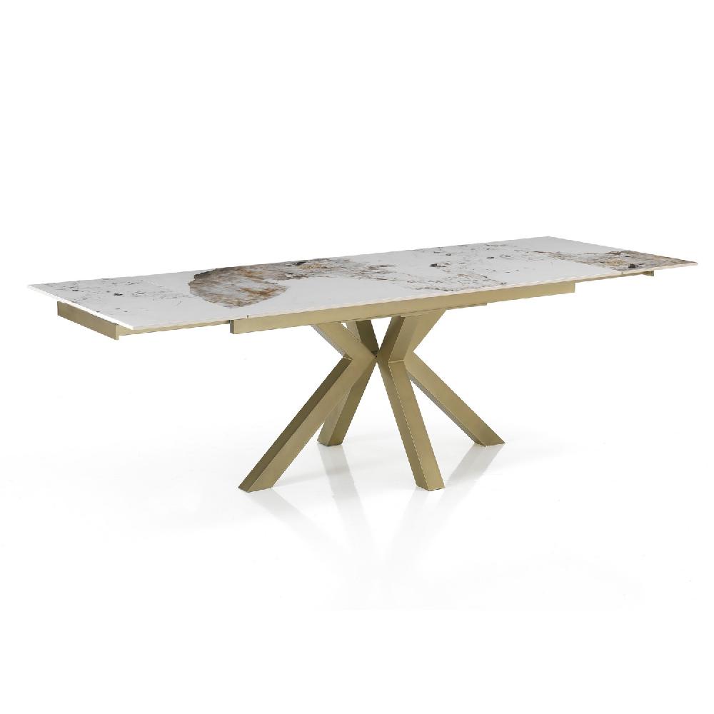 Tomasucci Tavolo allungabile TYCHI ONICE GOLD