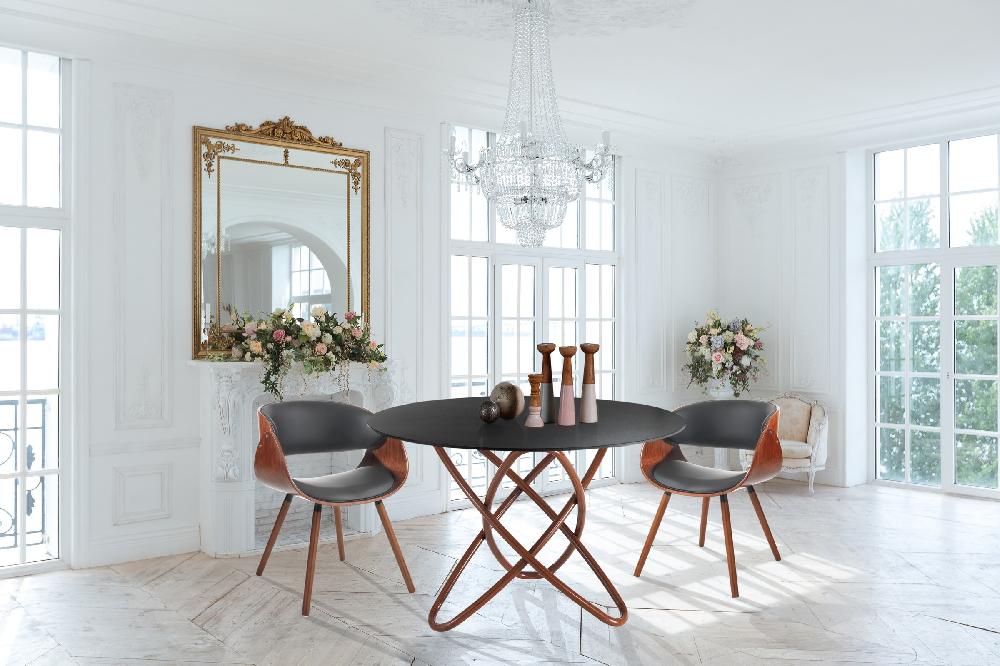 Tomasucci Tavolo HULA HOOP WOOD - ARDESIA