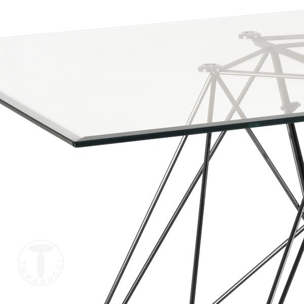 Tomasucci Tavolo / Scrivania SPILLO BLACK/CLEAR