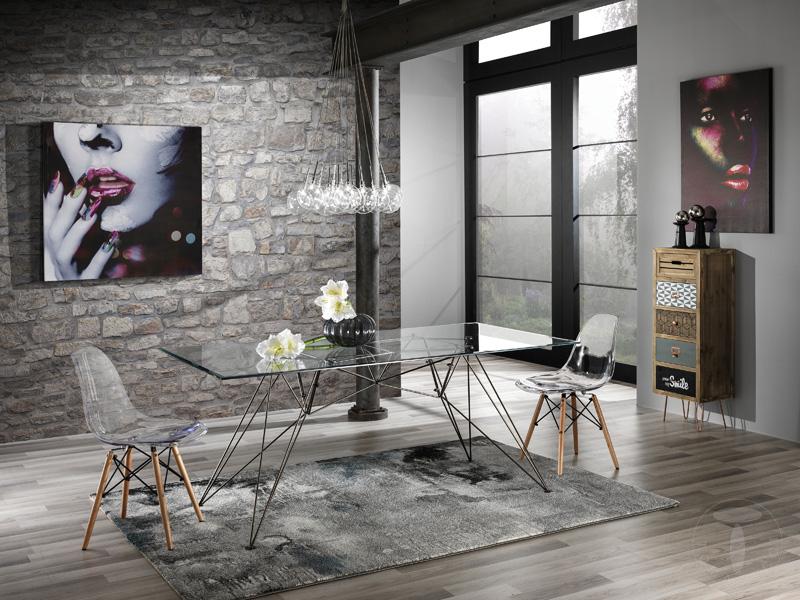 Tomasucci Tavolo / Scrivania SPILLO BLACK/CLEAR