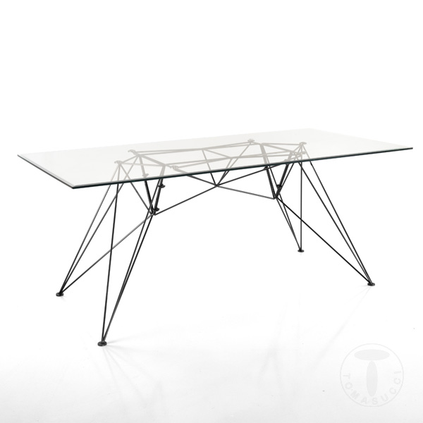Tomasucci tavolo / scrivania SPILLO BLACK/CLEAR