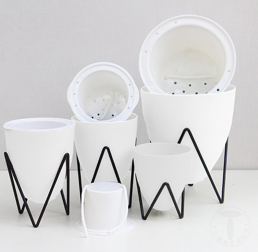 Tomasucci Vaso Autoinnaffiante Per Esterno / Interno POPPY SMALL