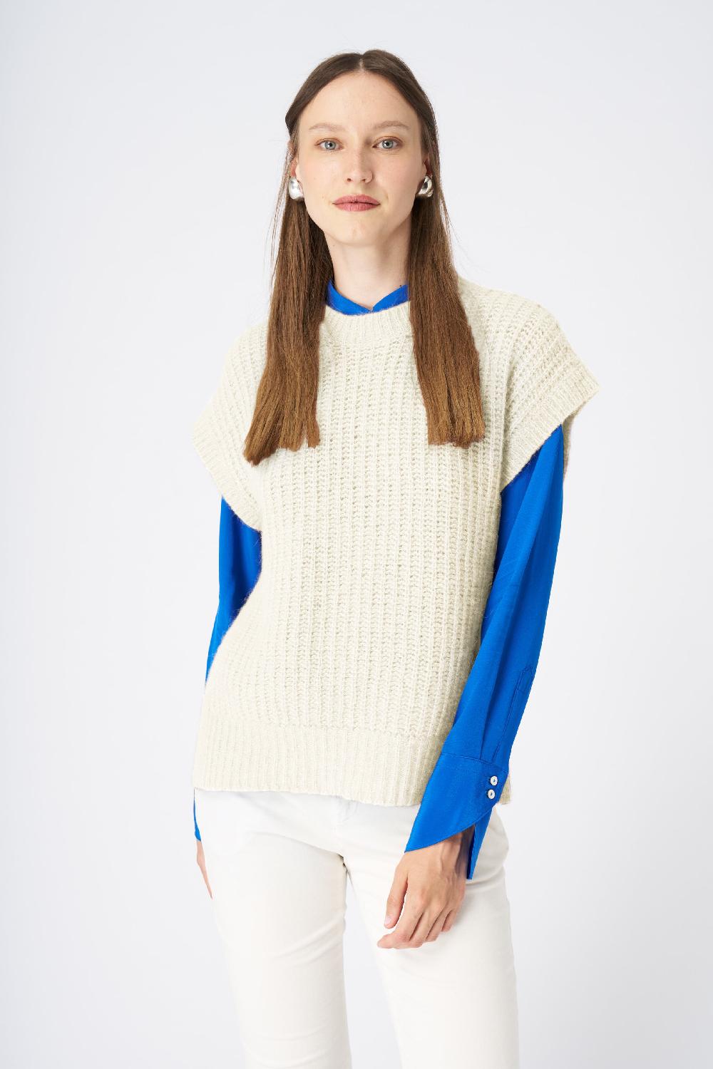 120% Lino Cashmere Blend Vest