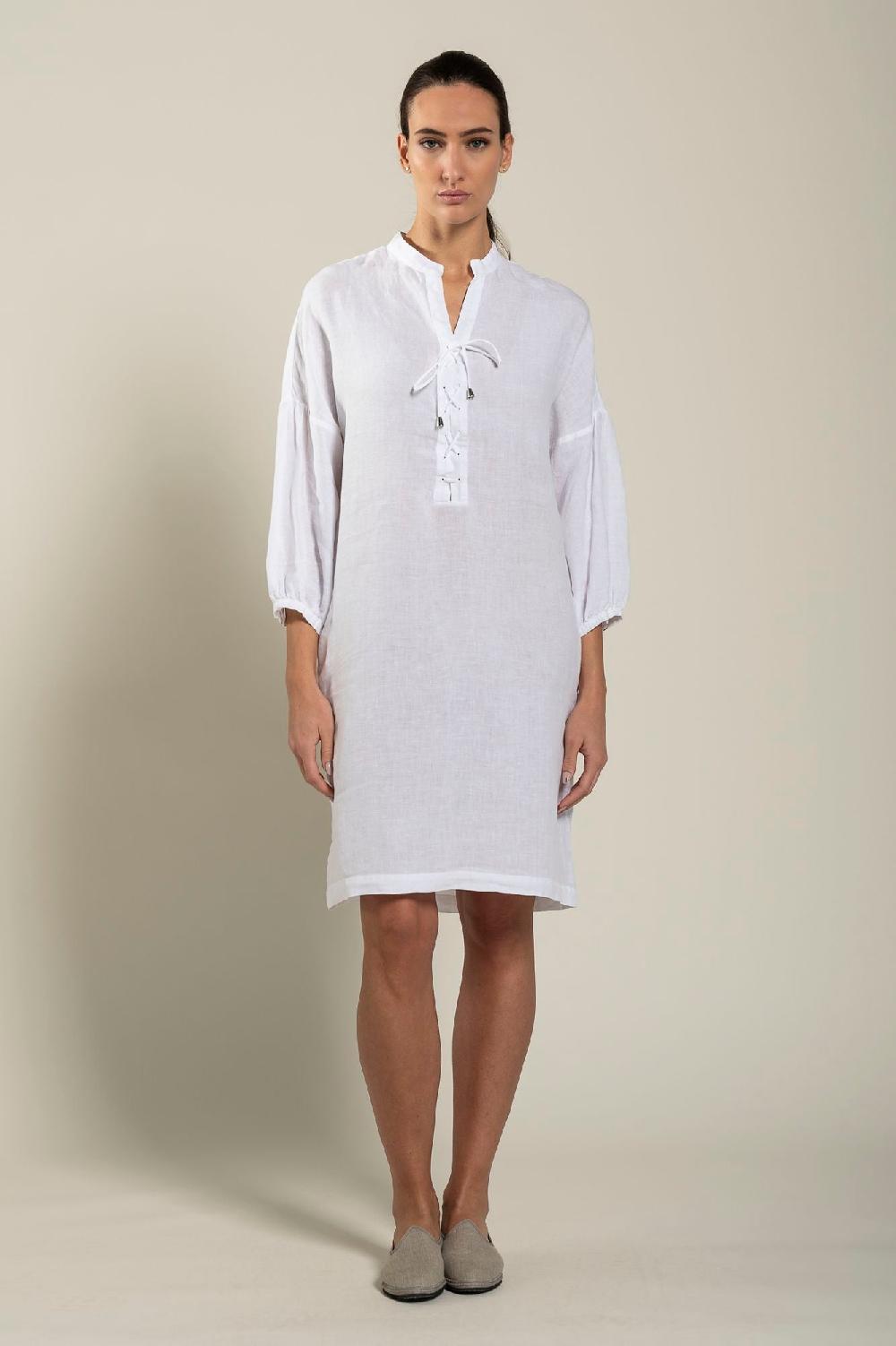 120% Lino Dress With Pockets