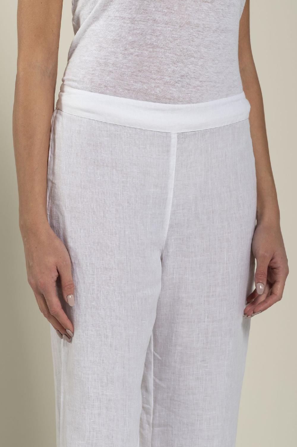 120% Lino High-Waisted Long Pants