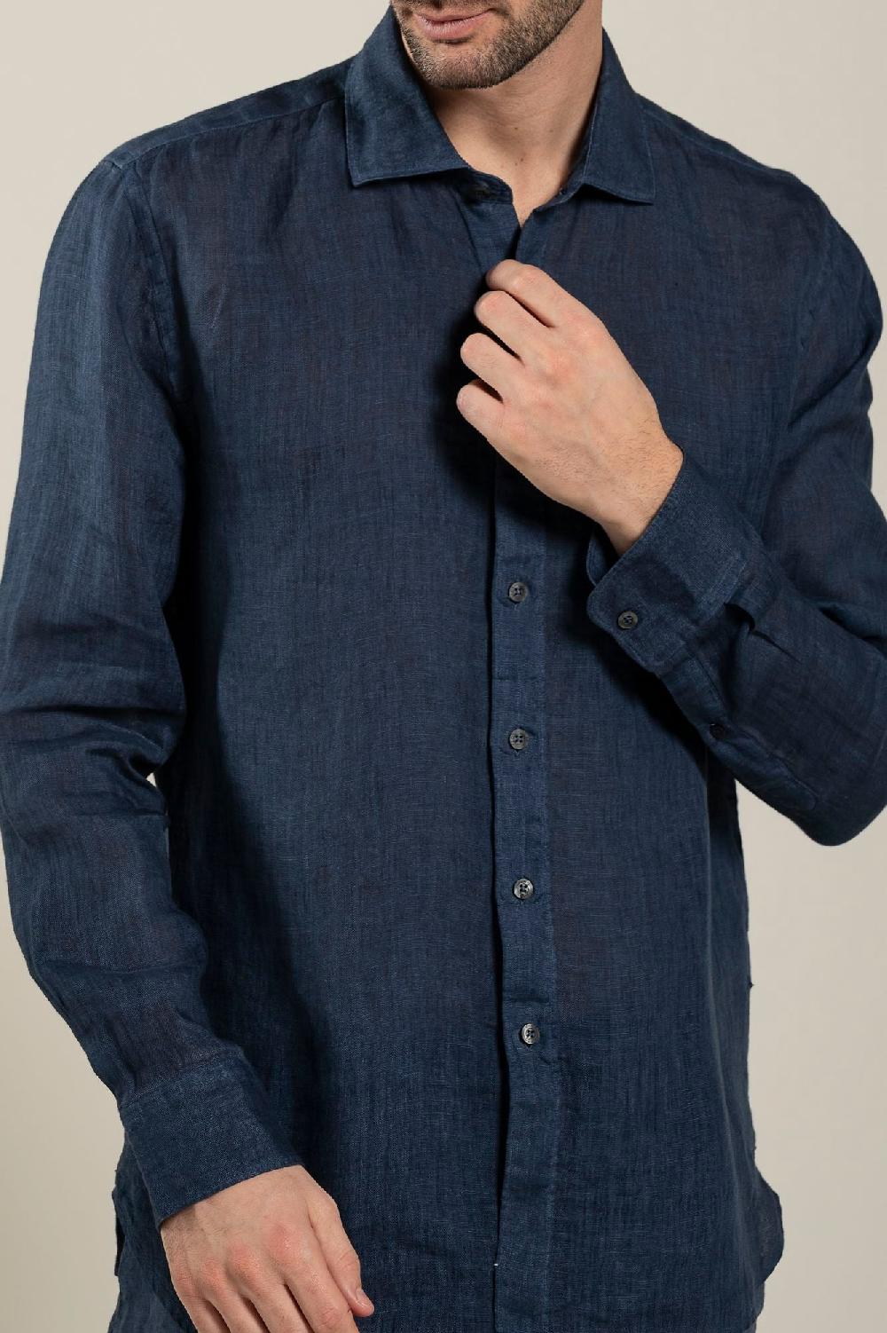 120% Lino Long Sleeve Man Classic Shirt