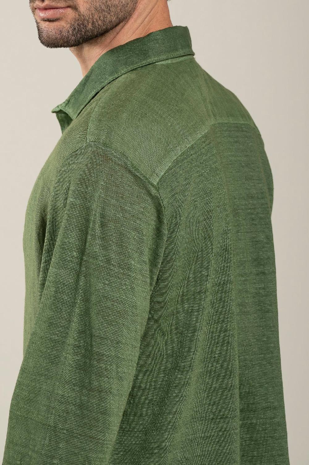 120% Lino Long Sleeve Man Shirt