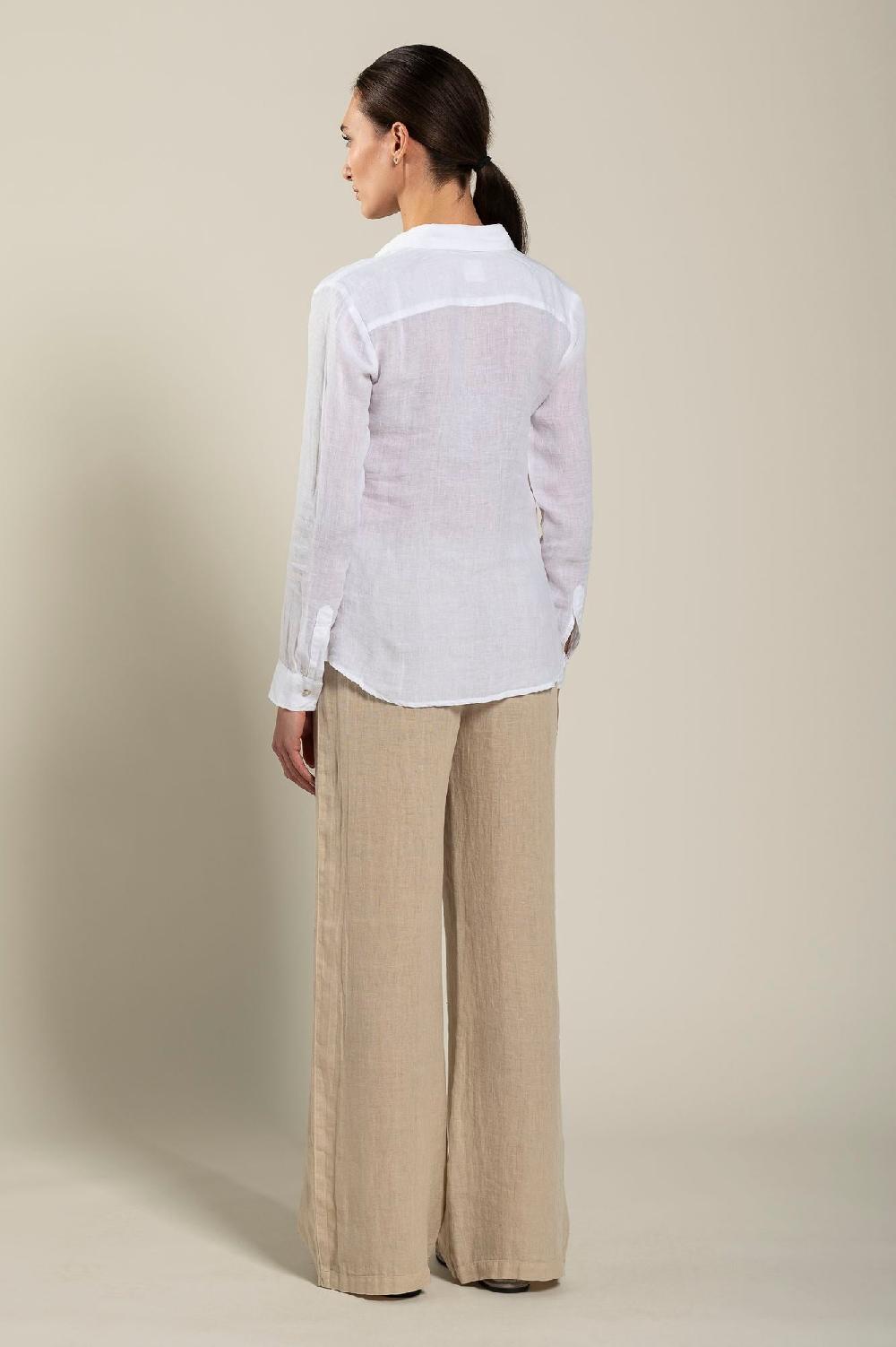 120% Lino Long Sleeve Regular Fit Woman Shirt