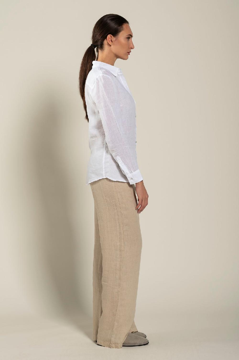 120% Lino Long Sleeve Regular Fit Woman Shirt