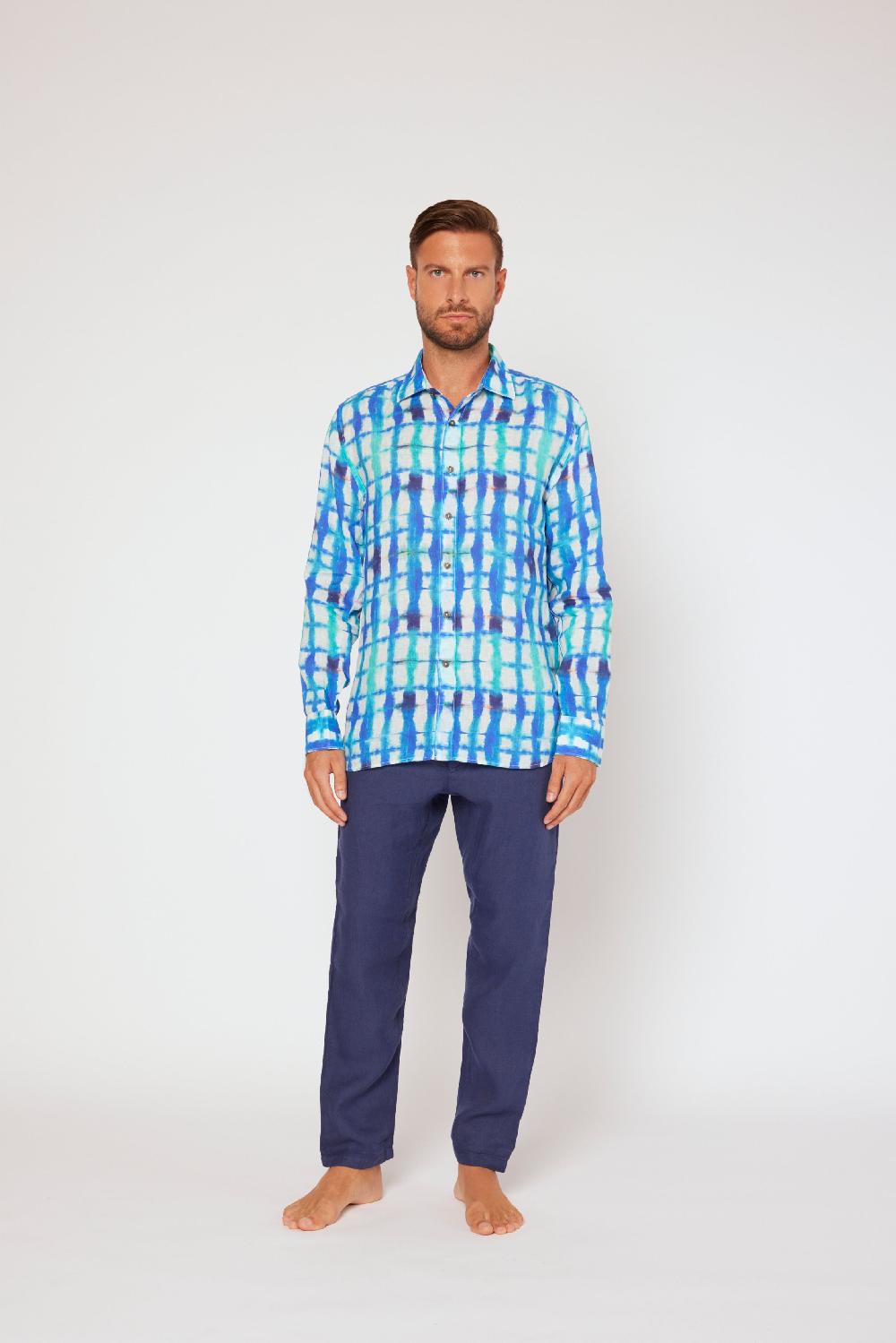 120% Lino Long Sleeve Slim Fit