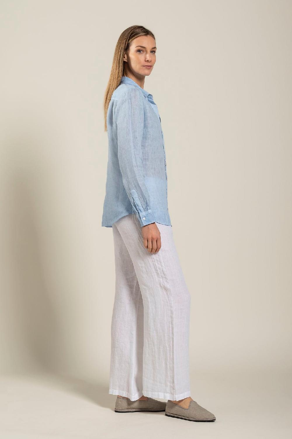 120% Lino Long Sleeve Woman Shirt