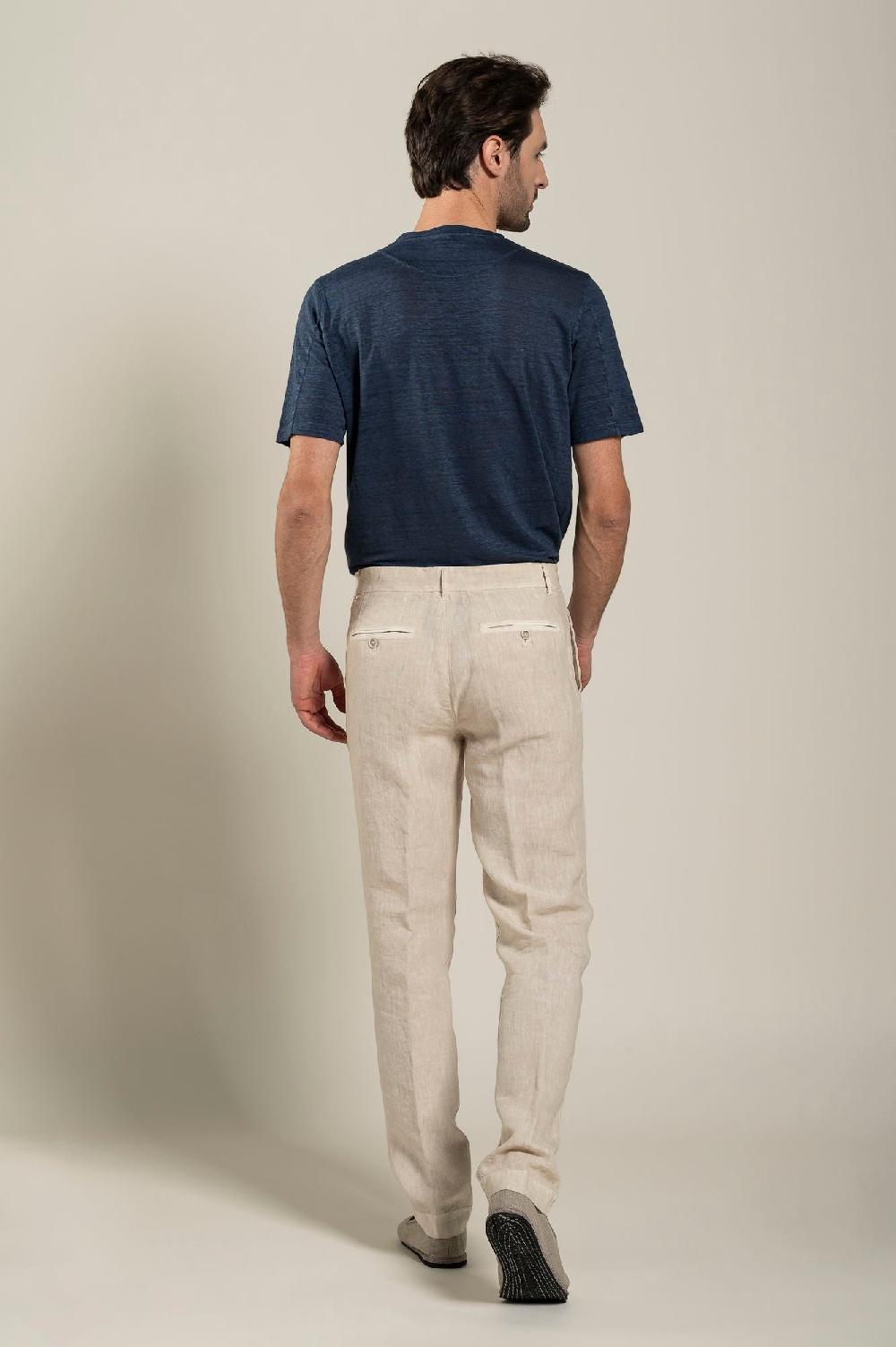 120% Lino Man Melange Chino Pant