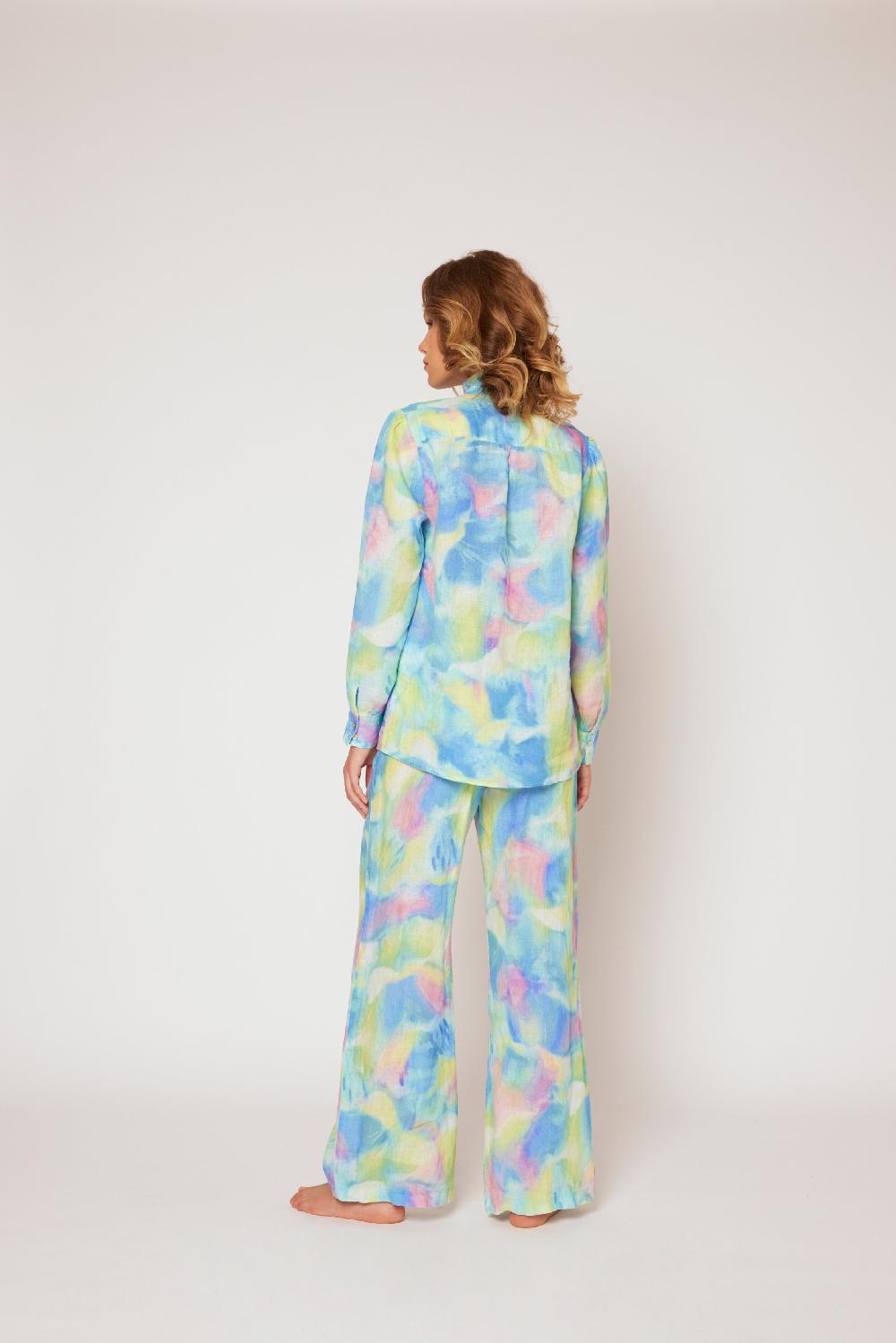 120% Lino Print Blouse