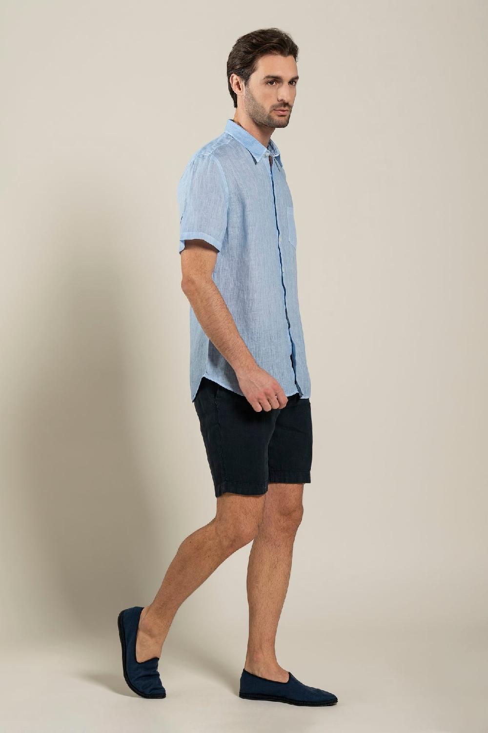 120% Lino Short Sleeve Regular Fit Man Shirt