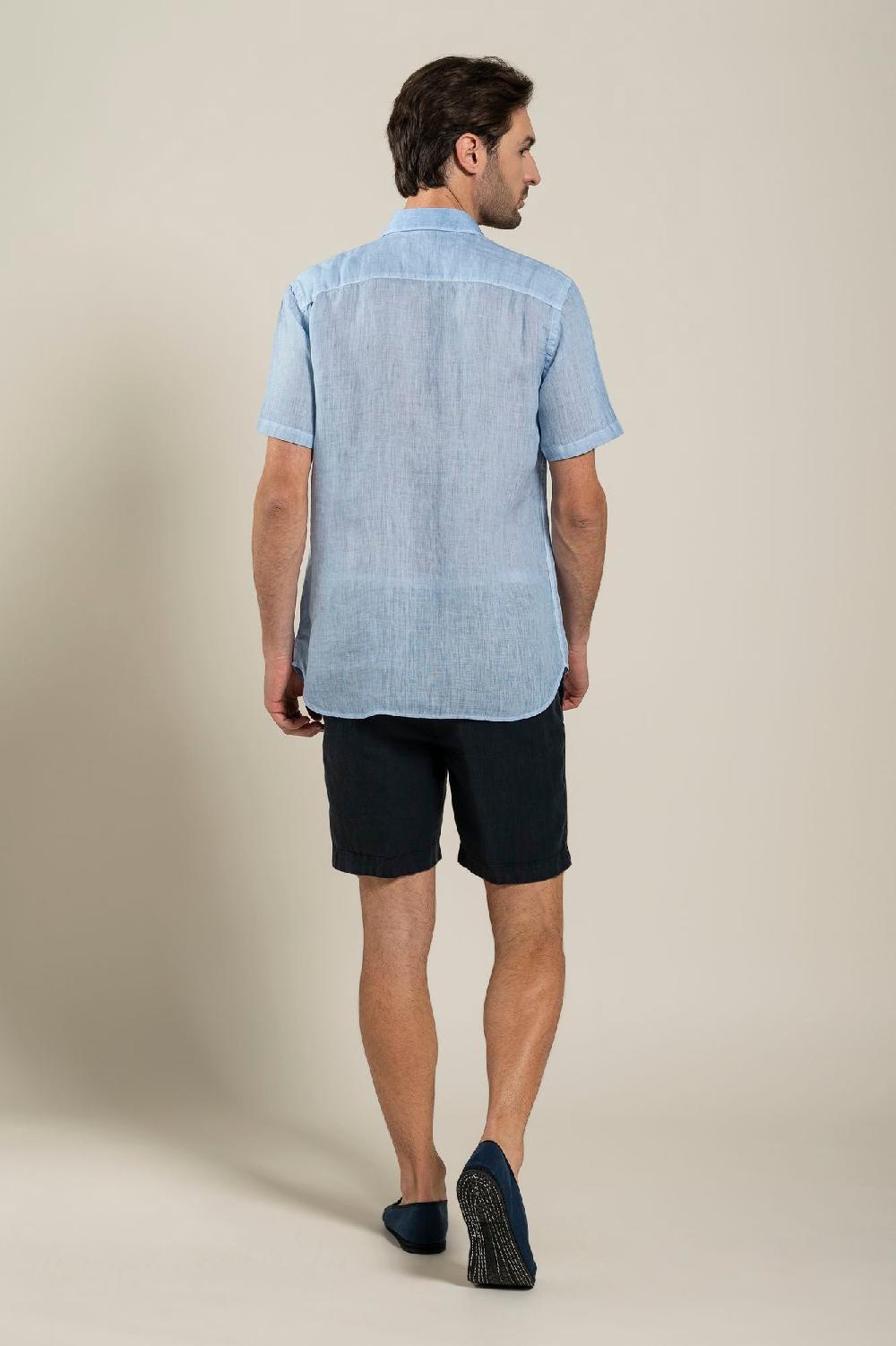 120% Lino Short Sleeve Regular Fit Man Shirt