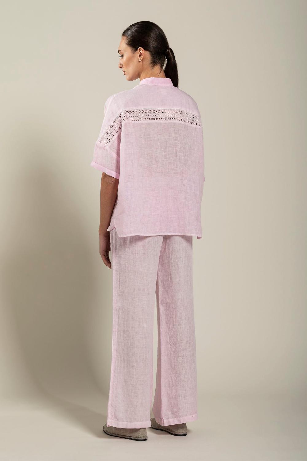 120% Lino Short Sleeve Woman Shirt