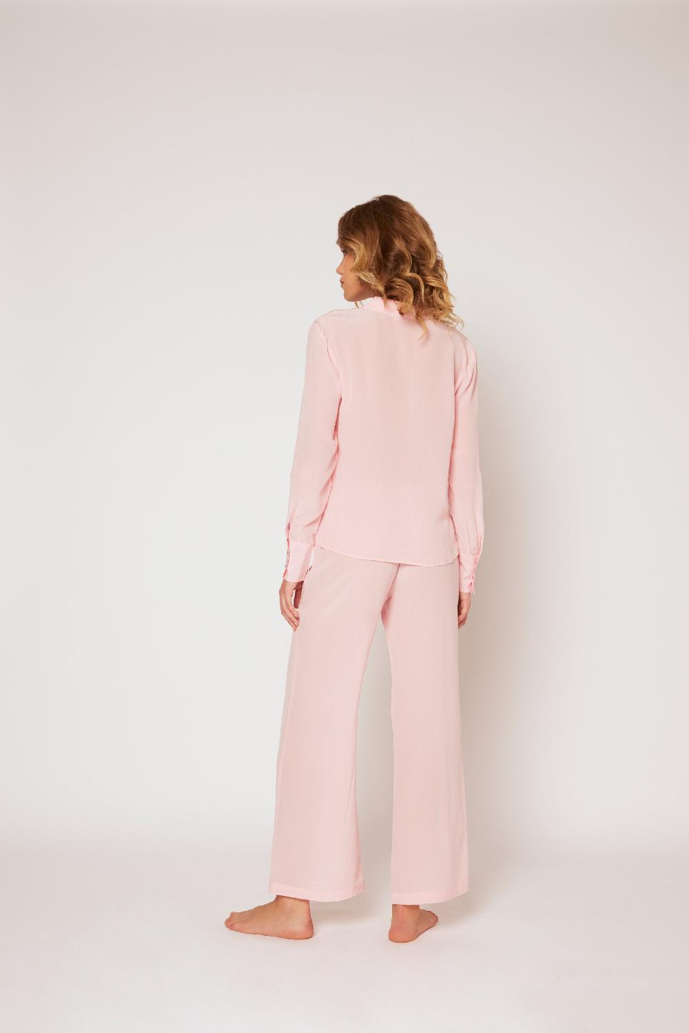 120% Lino Silk Tie Front Shirt