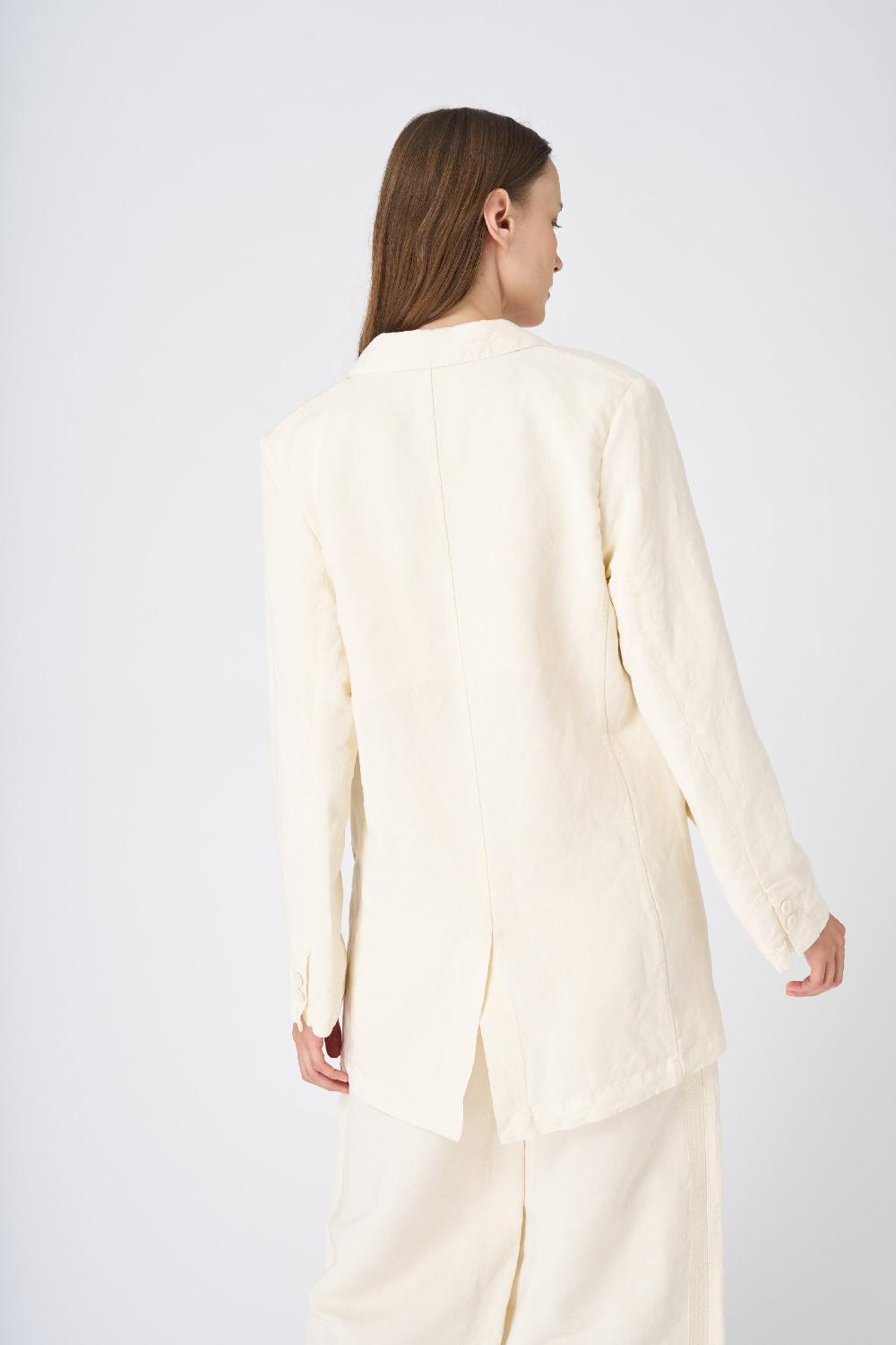 120% Lino Tailored Linen Blazer