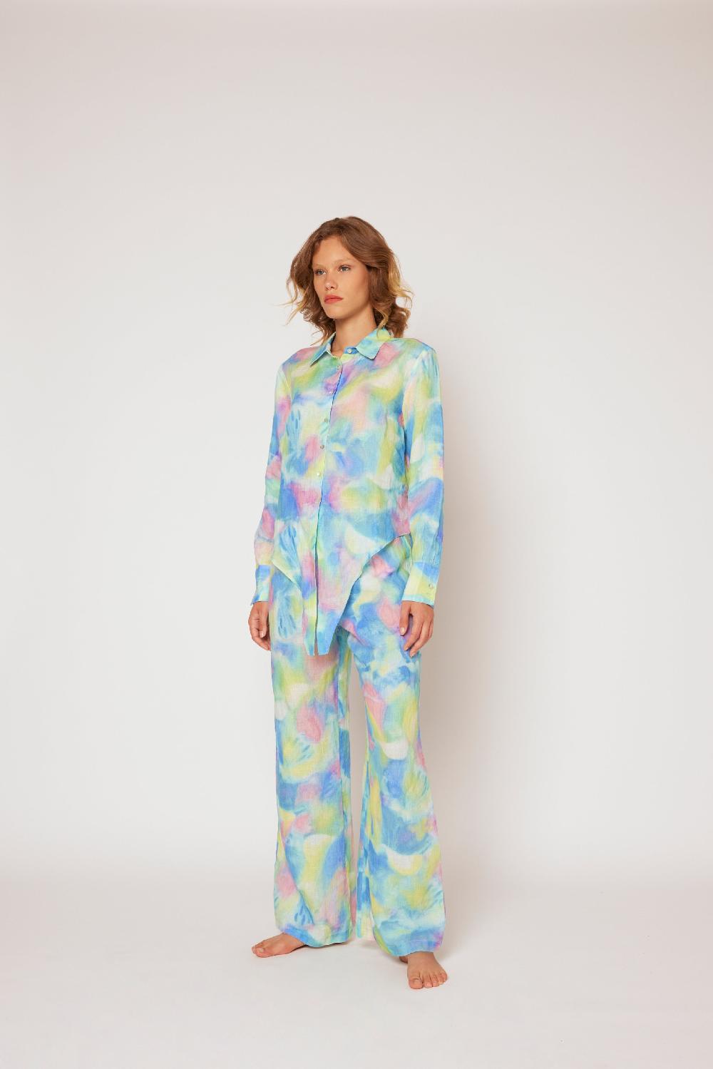 120% Lino Tie Dye Pant