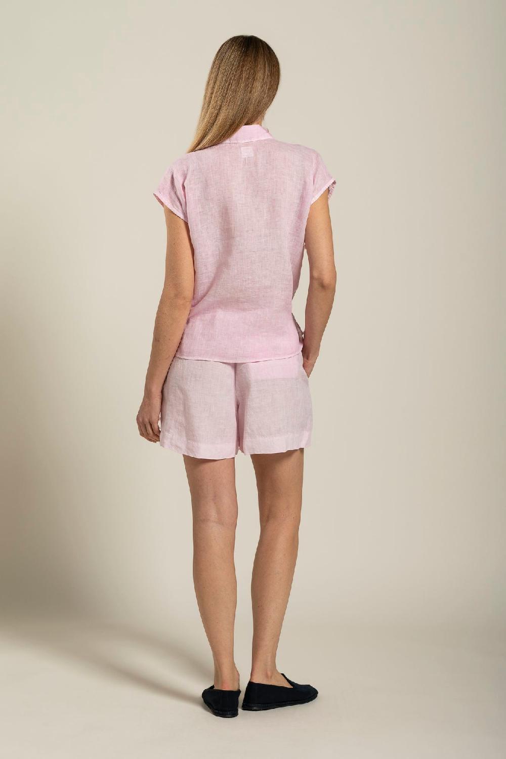 120% Lino Tie-front Shirt