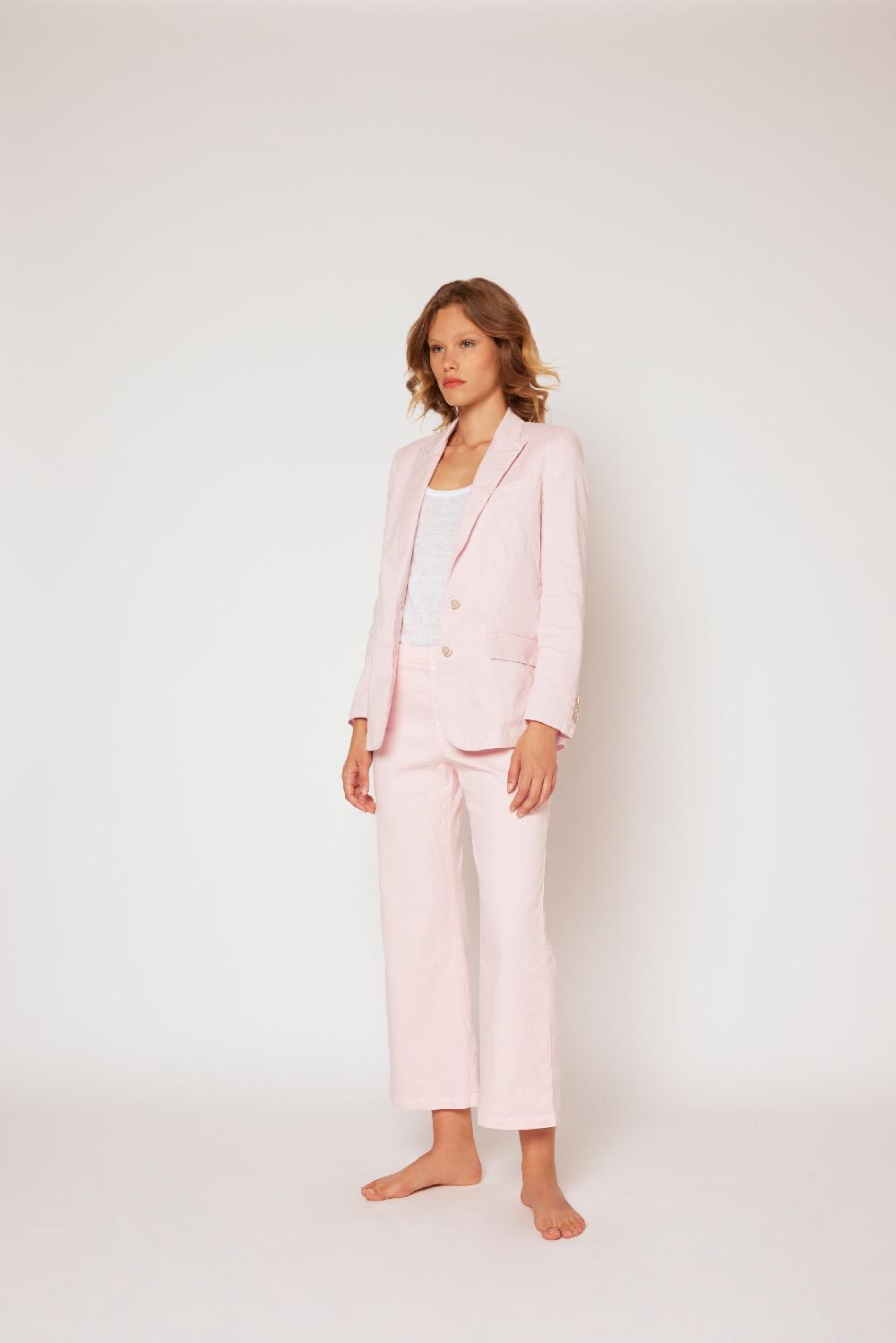 120% Lino Two Buttons Linen Jacket