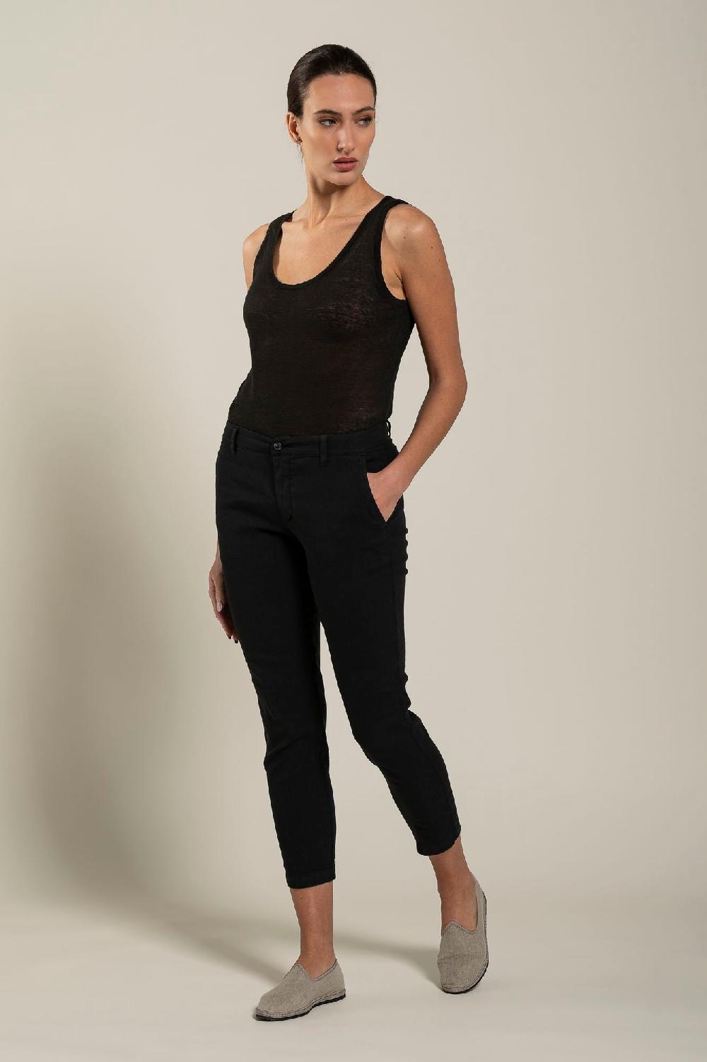 120% Lino Woman Slim-Fit Pant