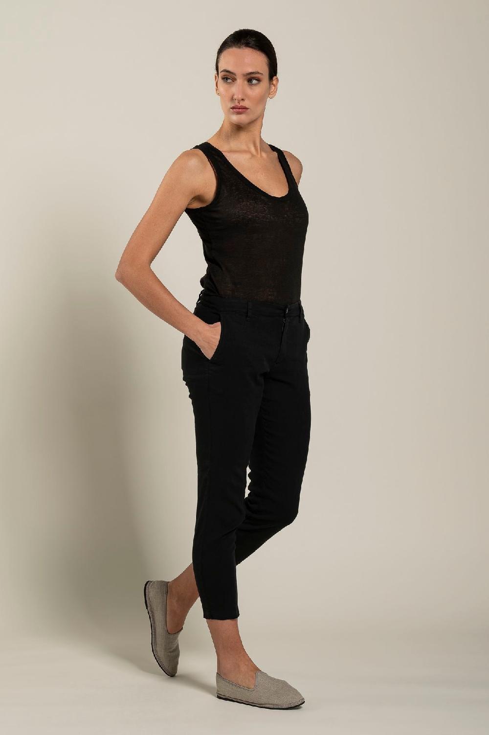 120% Lino Woman Slim-Fit Pant