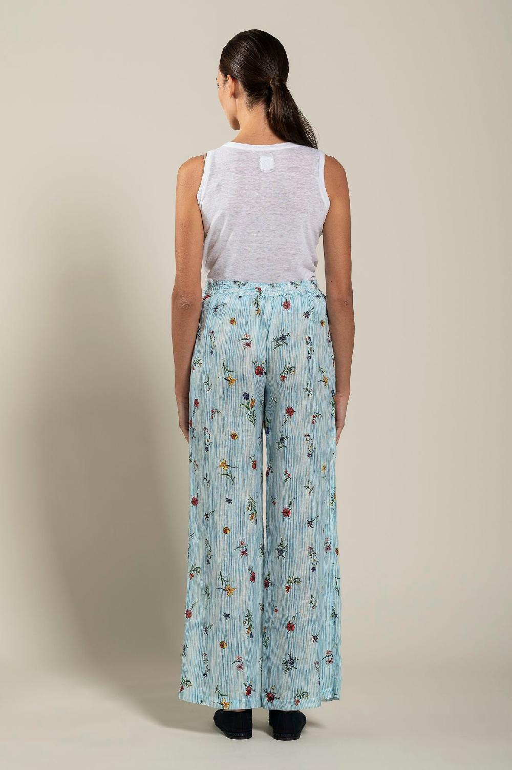 120% Lino Woman Striped Pant