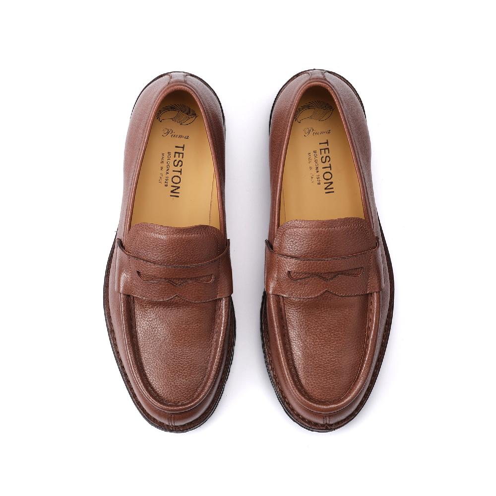 A.Testoni COURMAYEUR LOAFER GRAINED CALF