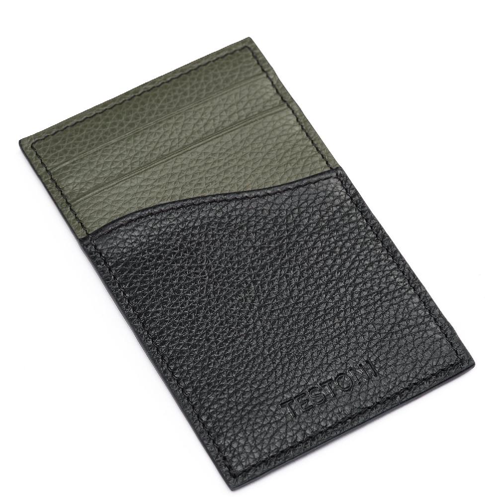 A.Testoni CREDIT CARD CASE GRAINCALF °