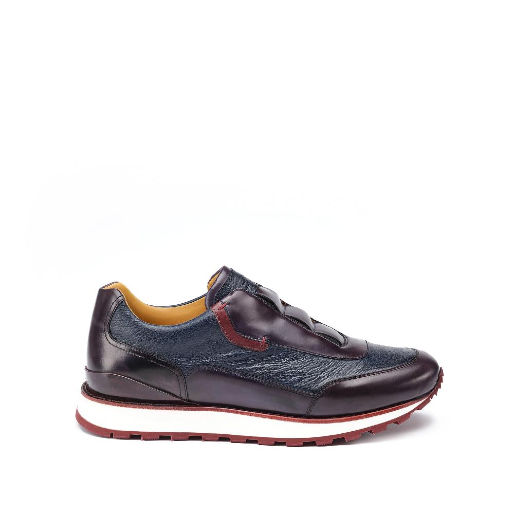 A.Testoni MOENA SNEAKER ROYAL CALF + GRAINED CALF °