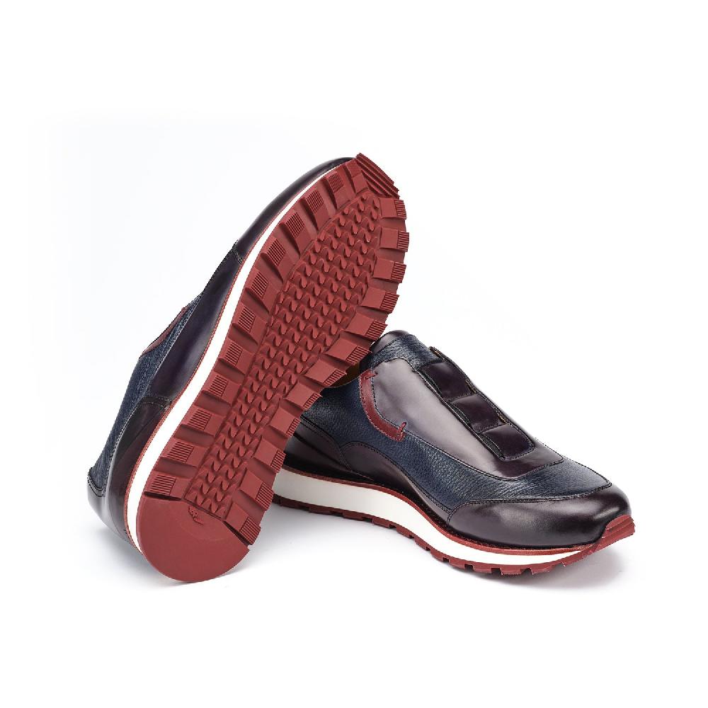 A.Testoni MOENA SNEAKER ROYAL CALF + GRAINED CALF °