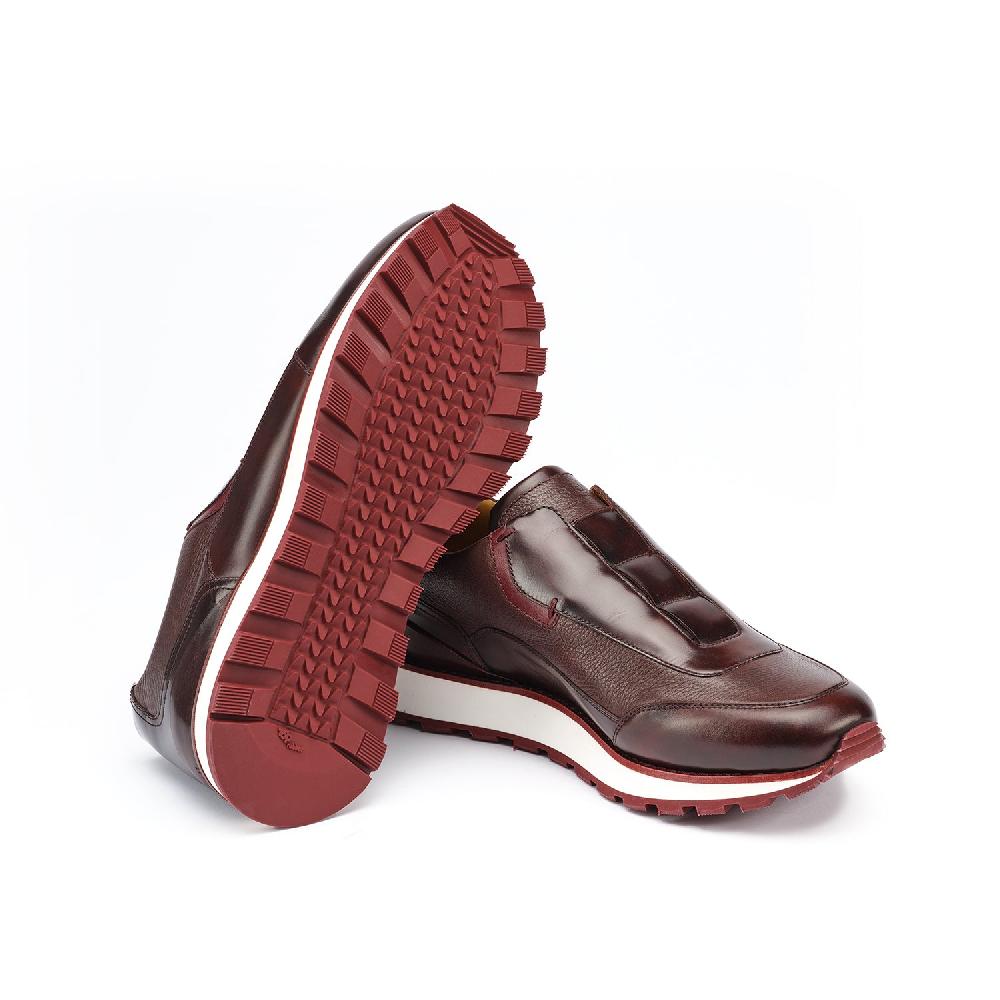 A.Testoni MOENA SNEAKER ROYAL CALF + GRAINED CALF °