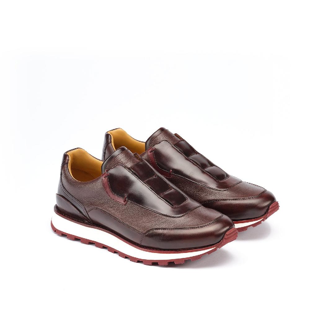 A.Testoni MOENA SNEAKER ROYAL CALF + GRAINED CALF °