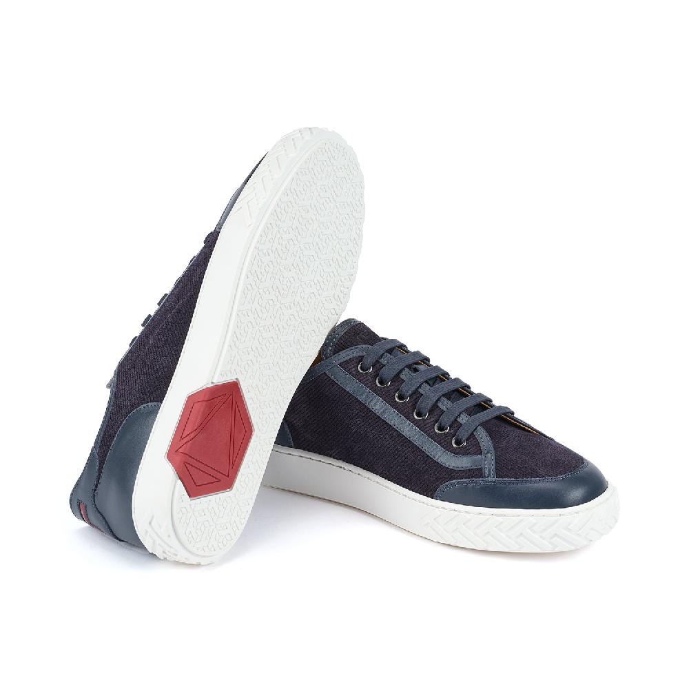 A.Testoni RAVENNA SNEAKER VELVET SUEDE CALF+CALF °