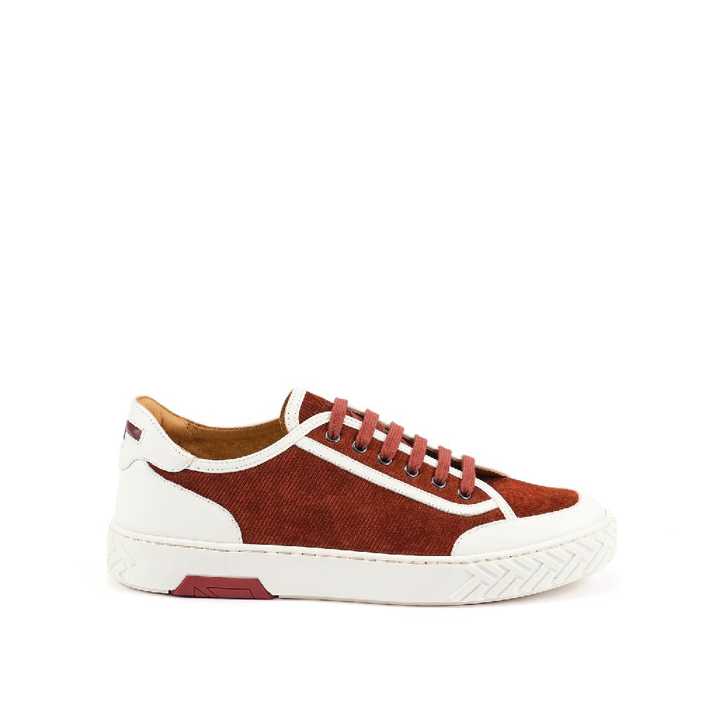 A.Testoni RAVENNA SNEAKER VELVET SUEDE CALF+CALF °