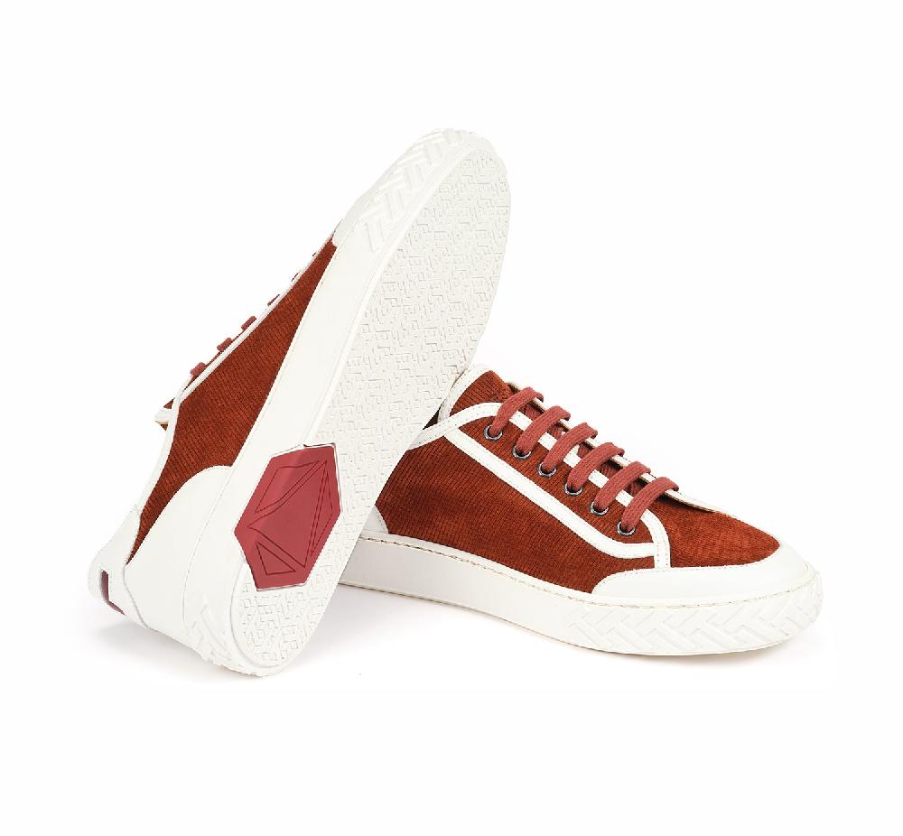 A.Testoni RAVENNA SNEAKER VELVET SUEDE CALF+CALF °