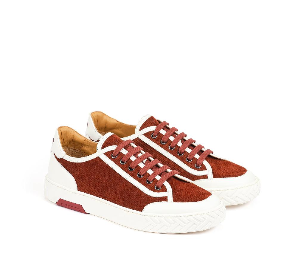 A.Testoni RAVENNA SNEAKER VELVET SUEDE CALF+CALF °