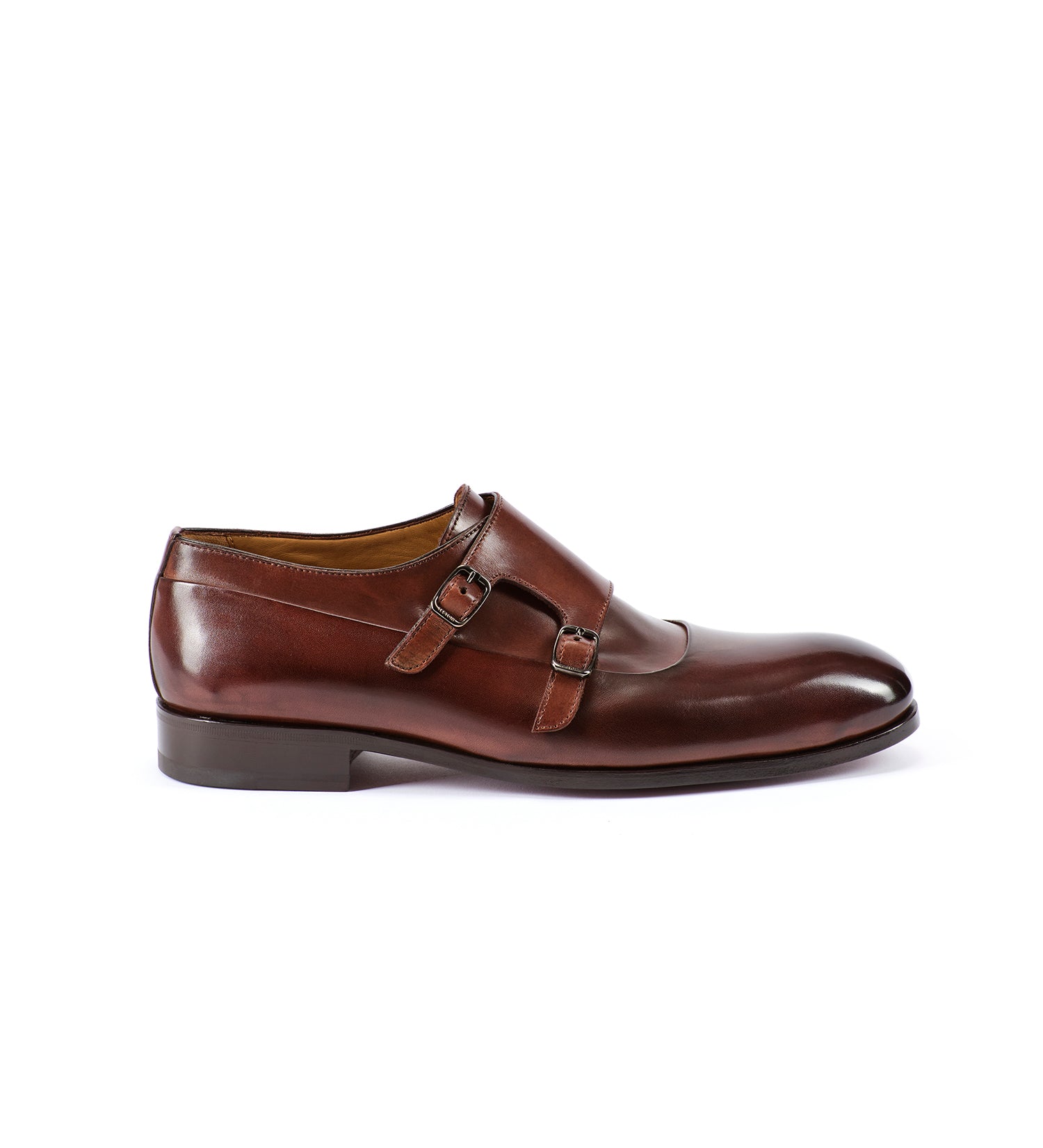 A.Testoni SANT'EULALIA LEATHER MONK STRAP