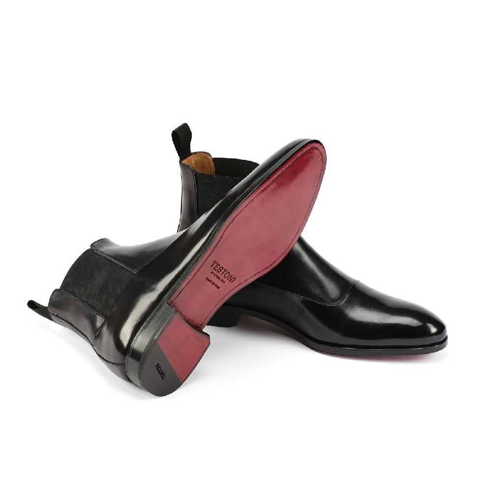 A.Testoni SANT'EULALIA STIVALETTO IN PELLE