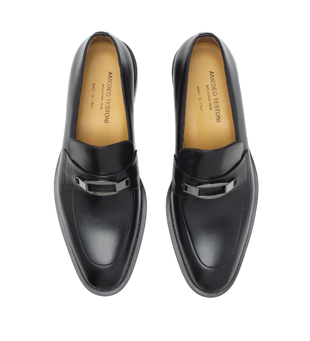 A.Testoni VENEZIA MOCASSINO IN PELLE