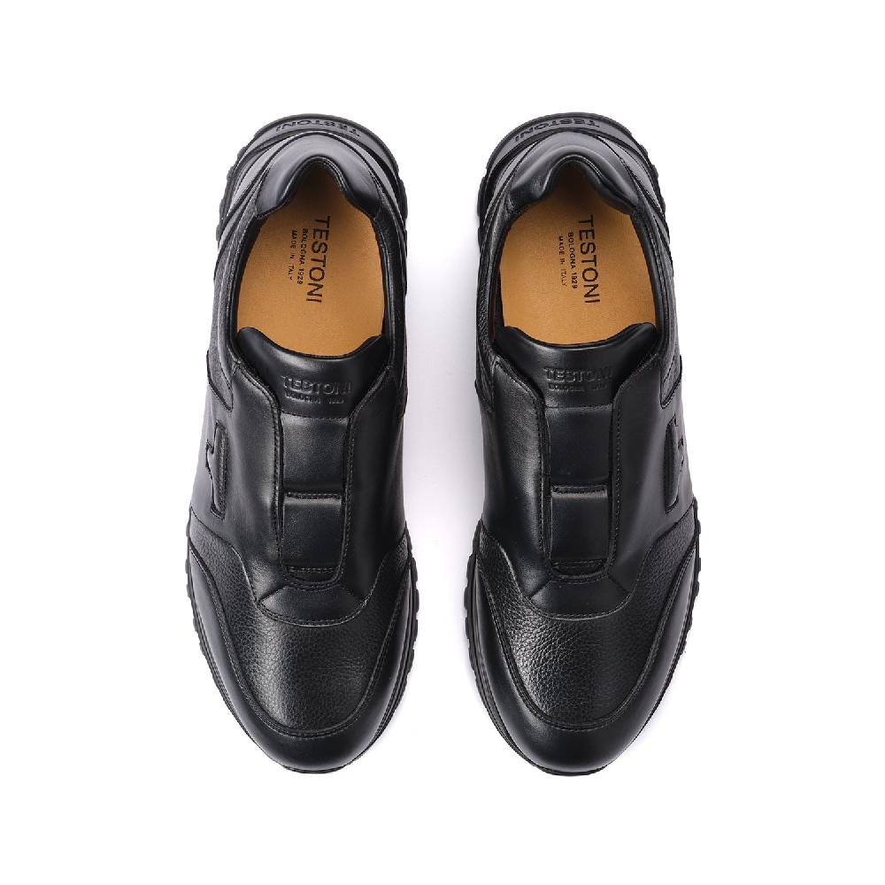 A.Testoni CUNEO SNEAKER SPORT NAPA CALF + GRAINED CALF