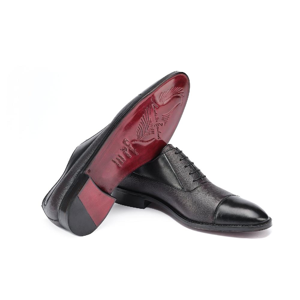 A.Testoni VALDOBBIADENE P.RAPID OXFORD TOP CALF+ ANTIQUE CAVIAR CALF °