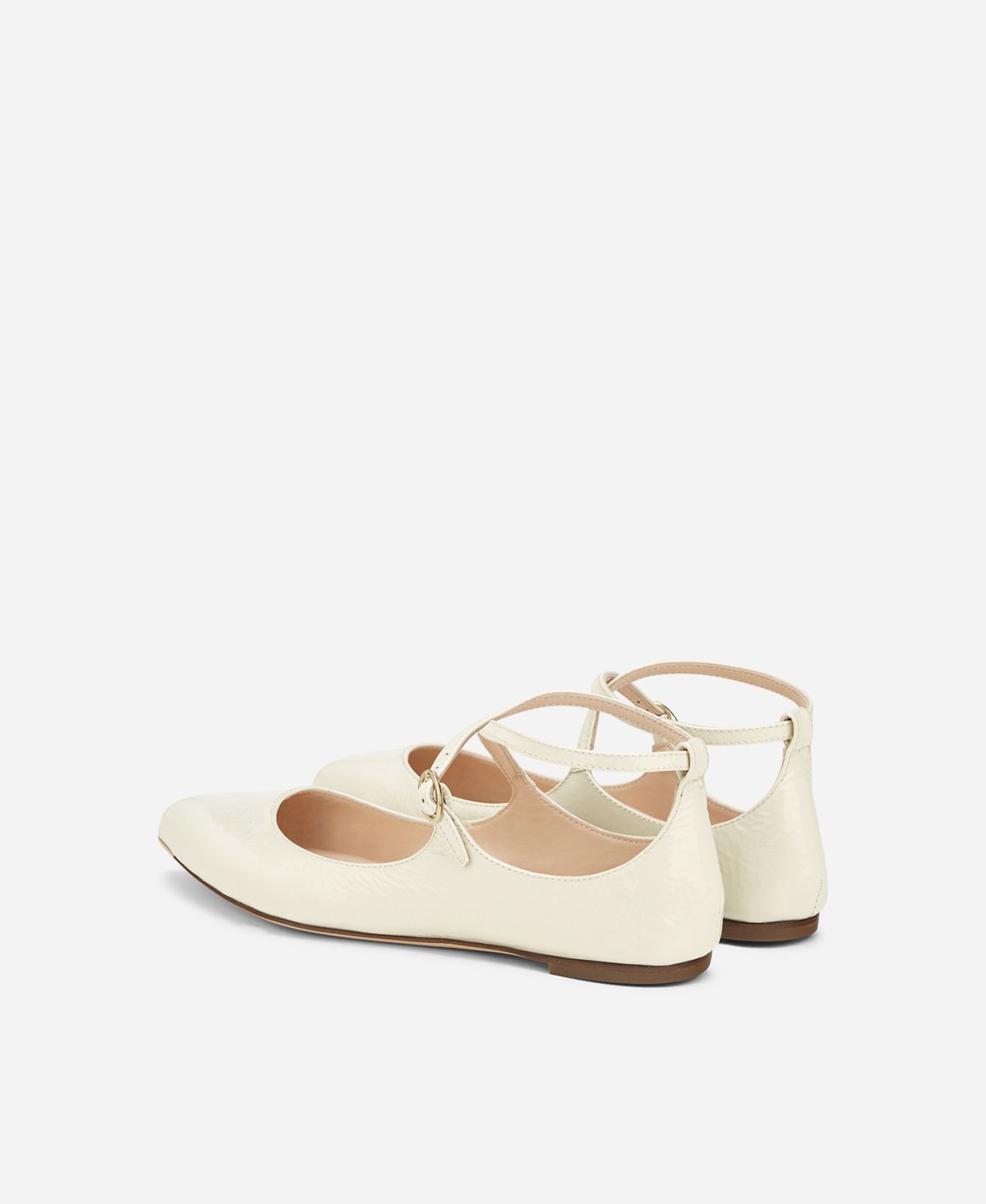 Agl Ballerina In Pelle Crema Softy Ballet